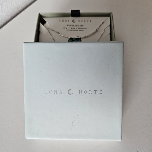 Luna Norte Turquoise Necklace Set 16” & 17” with 2” Extenders - New in Box - Picture 6 of 6